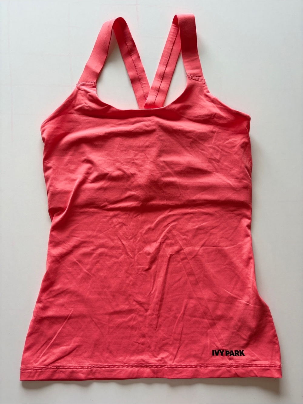 Ivy Park Womens Racer Back Strap Athletic Workout Tank Top Pink women’s small
